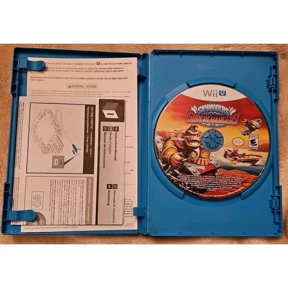 Skylanders Superchargers Nintendo Wii U - Replacement Disc With 2 BONUS cards